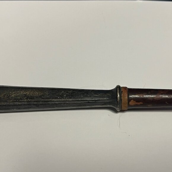 Vintage Sterling Silver Wood Salad Fork Made in France 11" - Picture 5 of 16